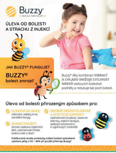 Buzzy - nový pomocník při očkování dětí