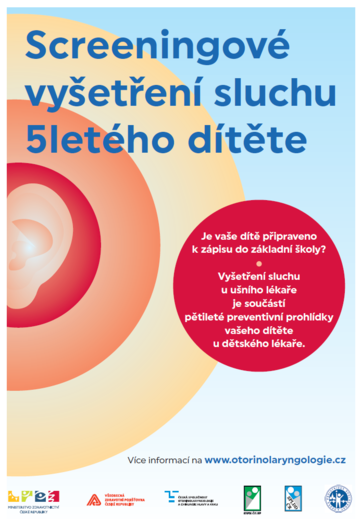 Screening sluchu u dětí v 5 letech